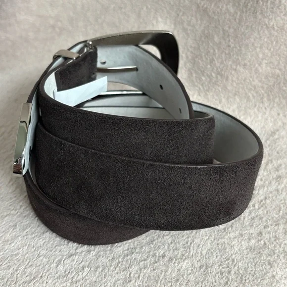 House of Harlow Suede Leather Belt Brown O Ring Silver Buckle Size L NWT House of Harlow women\ main image 4